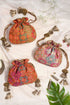 Amna Embroidered Potli Bag Red